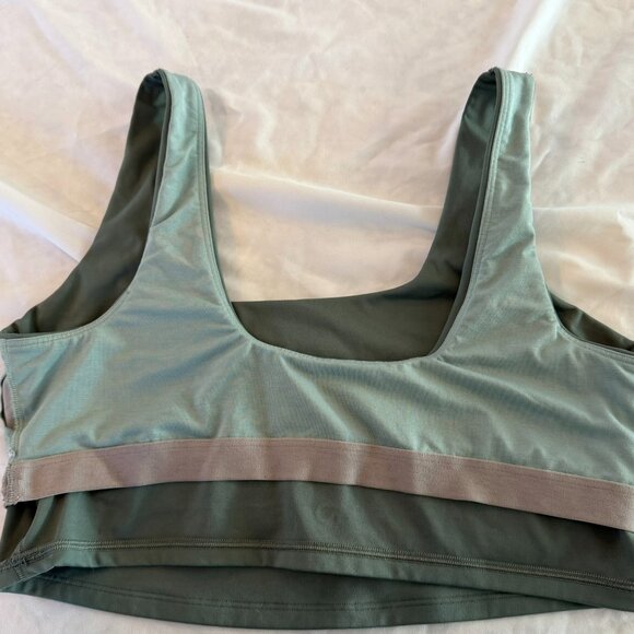 Women's GapFit Eclipse Cropped Cami Long Line Sports Bra - Picture 4 of 4